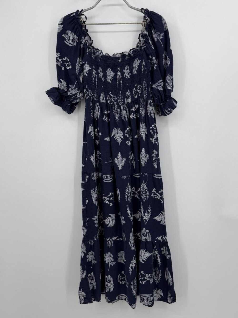 Pomander Place Tuckernuck Beaufort Botanical Hannah Dress Smocked Midi size S - Picture 6 of 8